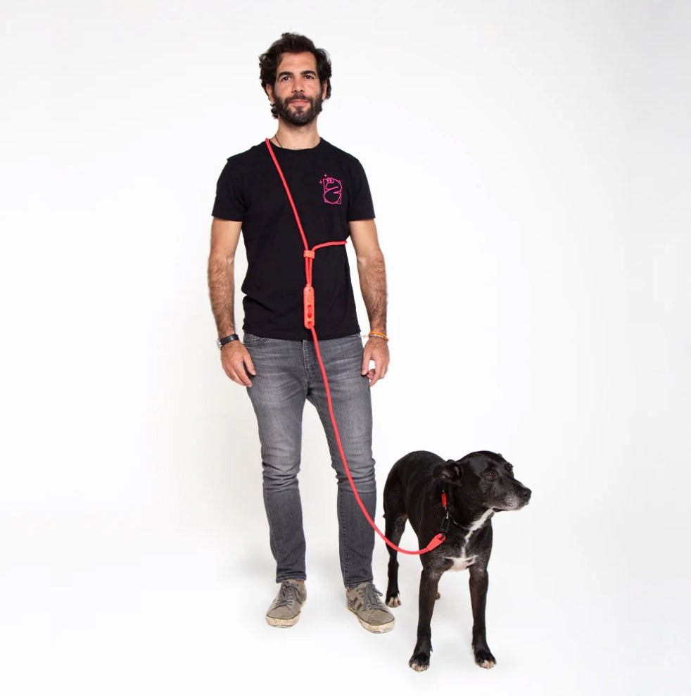 Neon Coral | Handsfree Leash