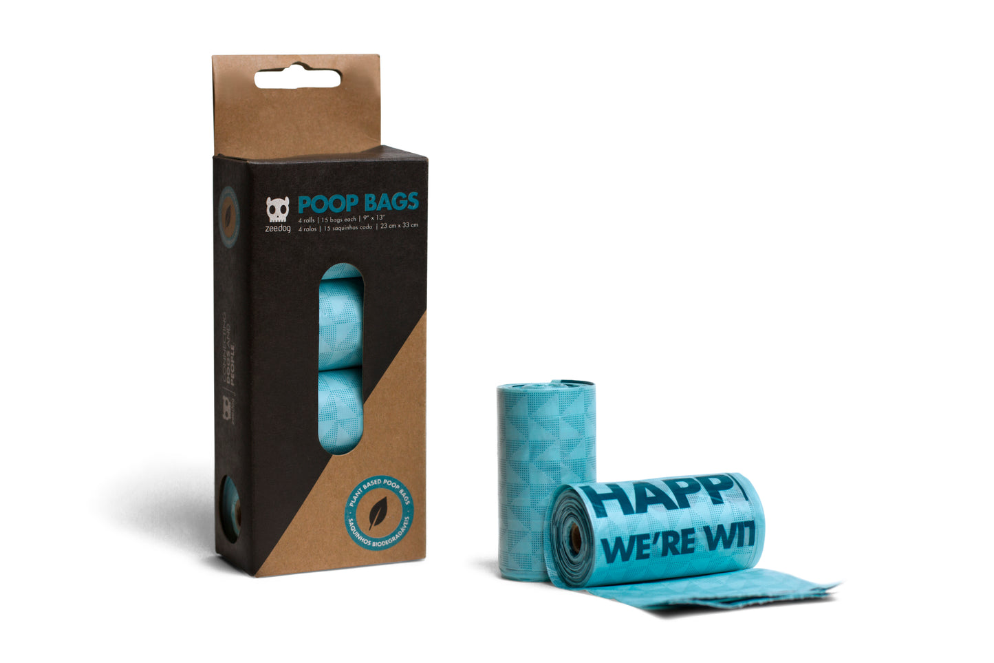 Blue | Plant Based Poop Bags (4 Rolls)